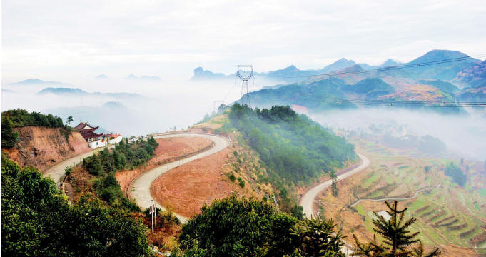 浙江省最美公路白岭线(乐清市公路管理局供图)