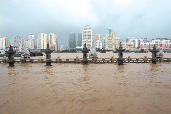 温州三大江潮位超红色警戒